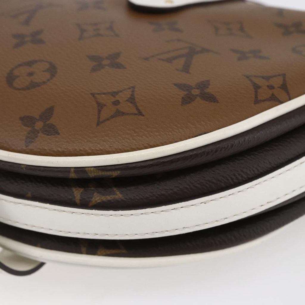 Louis Vuitton Chantilly Lock Handbag Reverse Monogram Canvas And Leather White Leather Shoulder Bag Bag (Pre-Owned)