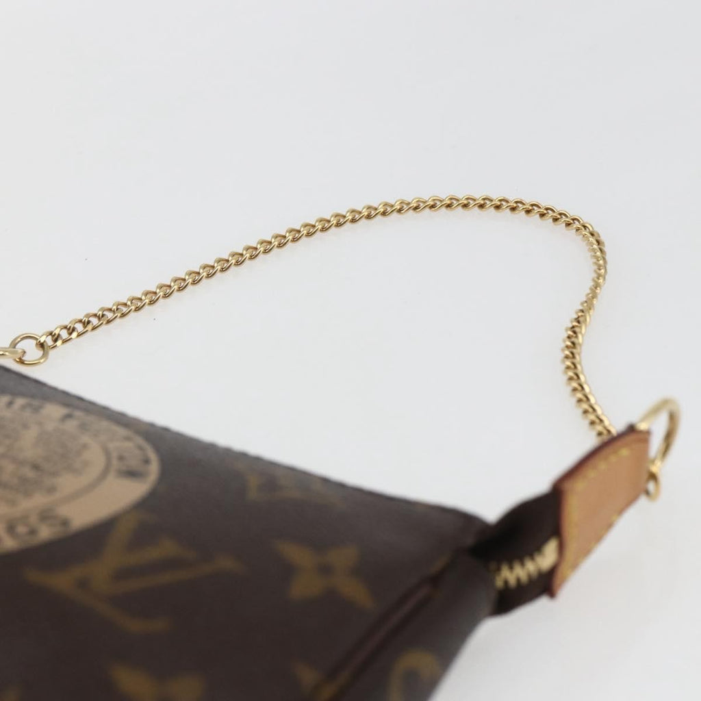 Louis Vuitton Pochette Accessoires Limited Edition Monogram Trunk Brown Canvas Clutche & Pouche Bag (Pre-Owned)