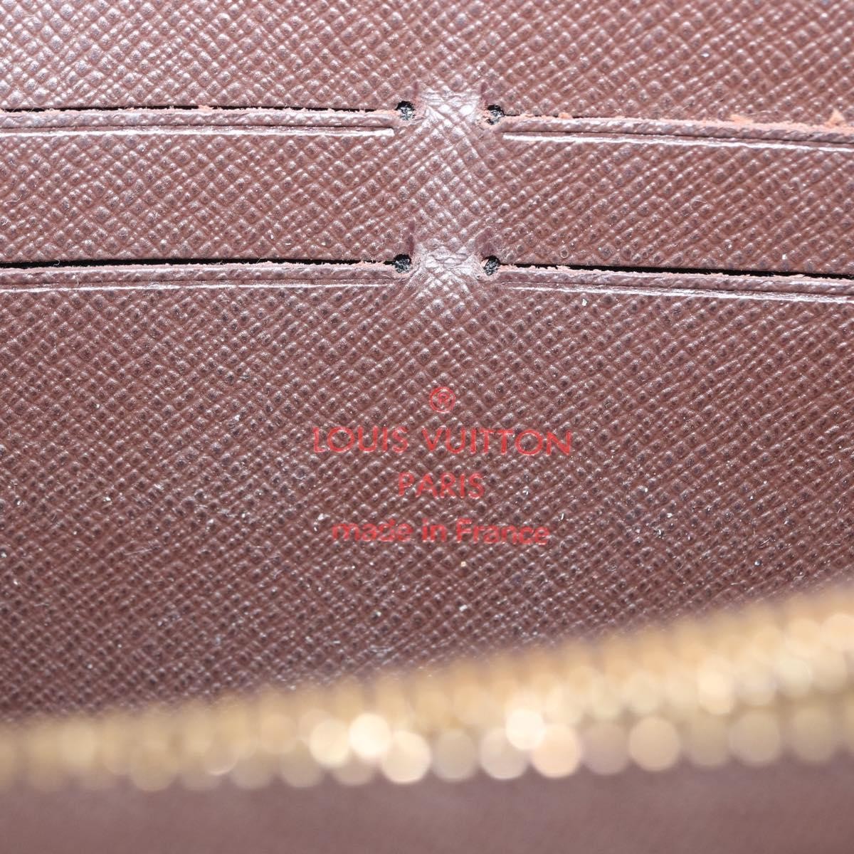 Louis Vuitton Zippy Wallet Nm Damier Brown Canvas Wallets Accessory (Pre-Owned)