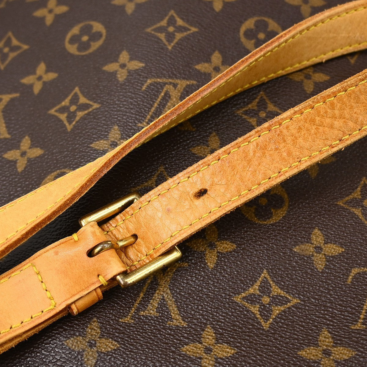 Louis Vuitton Musette Handbag Monogram Canvas Brown Canvas Shoulder Bag Bag (Pre-Owned)