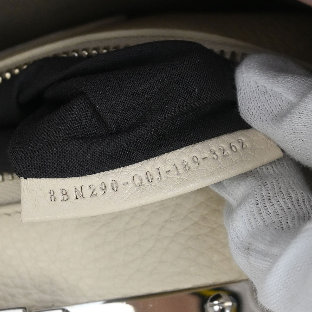 Fendi Selleria Peekaboo Bag Leather Purple Leather Handbag (Pre-Owned)