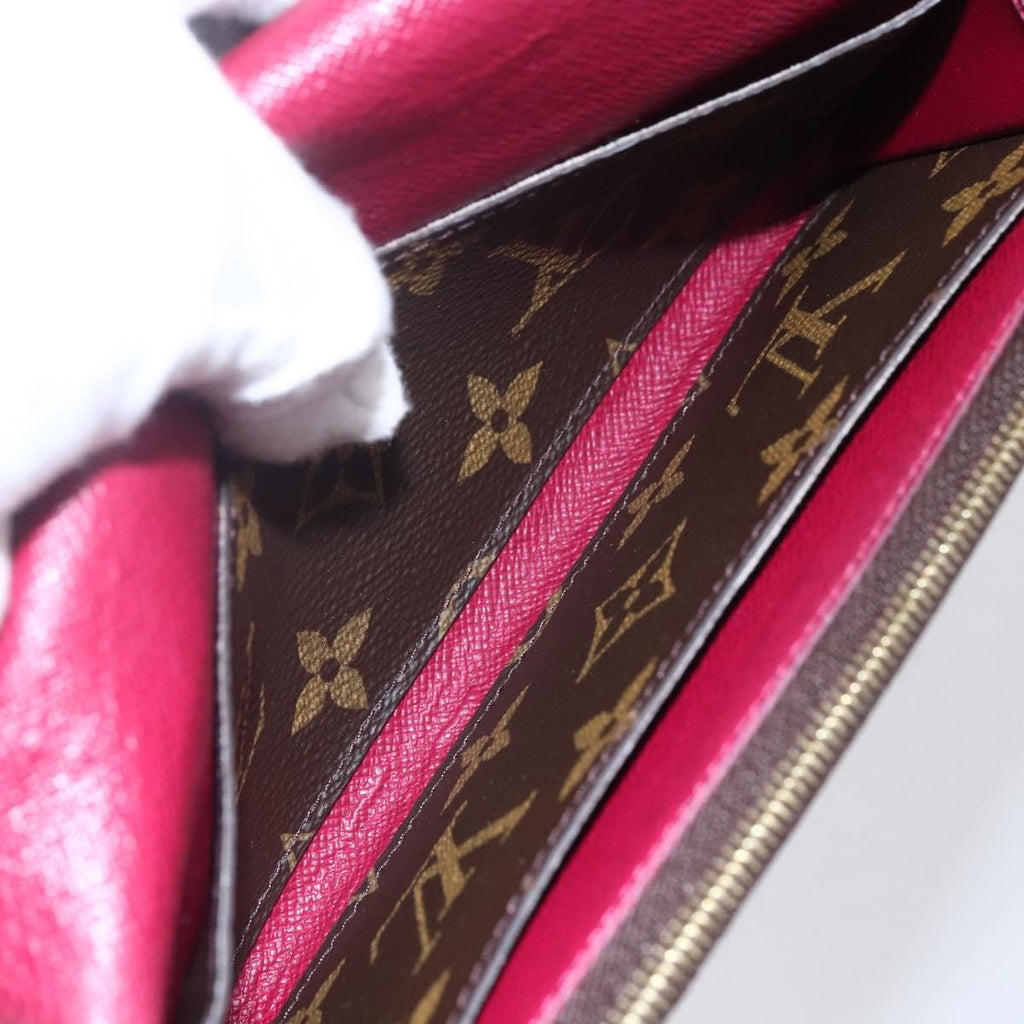 Louis Vuitton Emilie Wallet Monogram Canvas Brown Canvas Wallets Accessory (Pre-Owned)