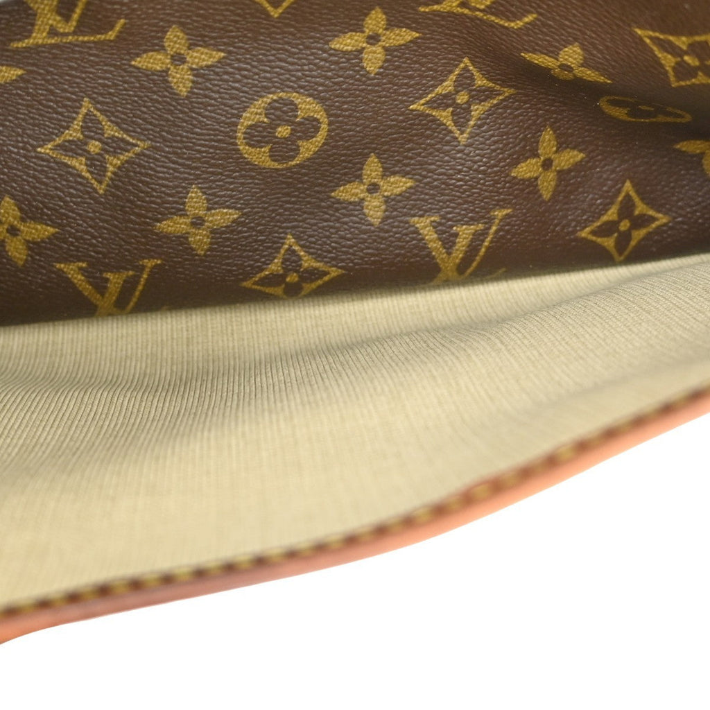 Louis Vuitton Deauville Handbag Monogram Canvas Brown Canvas Handbag (Pre-Owned)