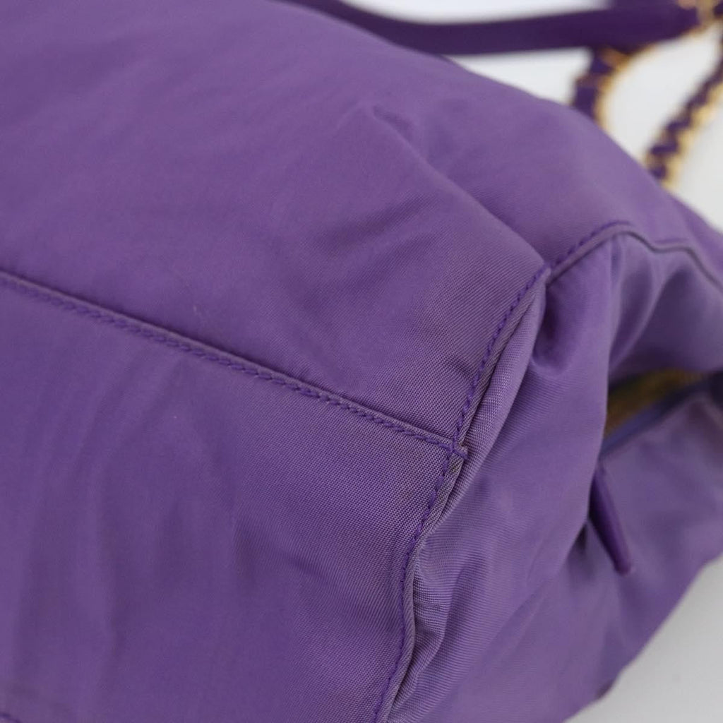 Prada Vintage Shoulder Bag Tessuto Purple Nylon Shoulder Bag Bag (Pre-Owned)