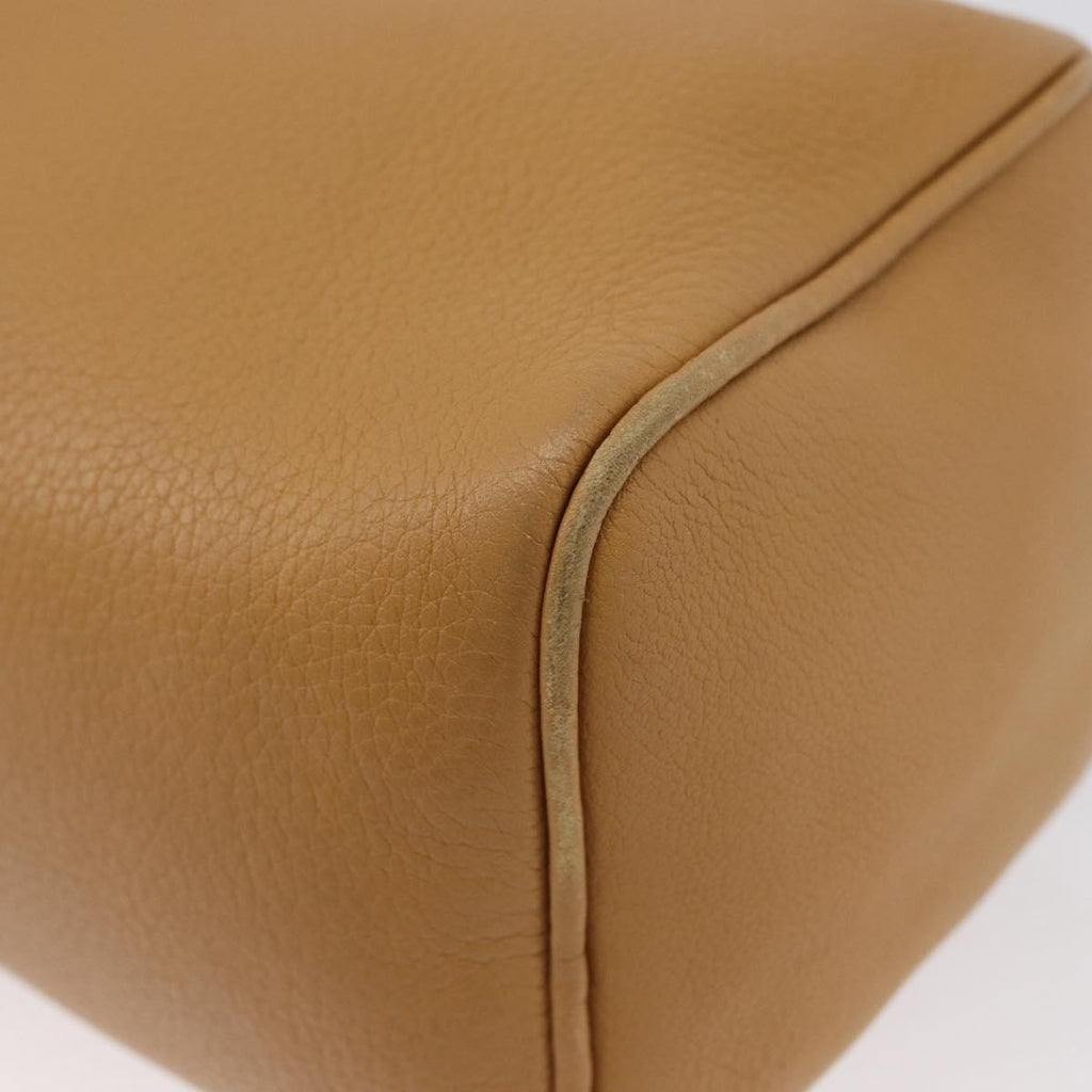 Prada Vintage Shoulder Bag Leather Brown Leather Shoulder Bag Bag (Pre-Owned)