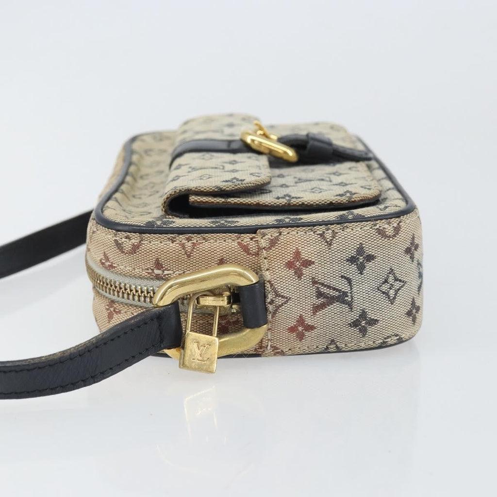Louis Vuitton Juliette Crossbody Bag Mini Lin Blue Canvas Shoulder Bag Bag (Pre-Owned)