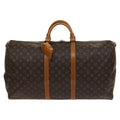 Louis Vuitton Keepall Bag Monogram Canvas Brown Canvas Travel Bag Bag (Pre-Owned)