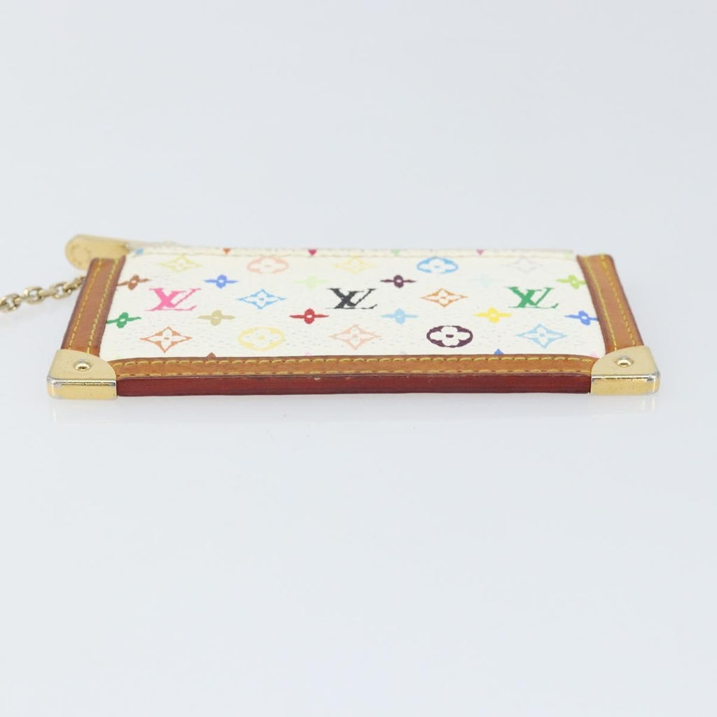 Louis Vuitton Pochette Clés Nm Monogram Multicolor Canvas White Canvas Wallets Accessory (Pre-Owned)
