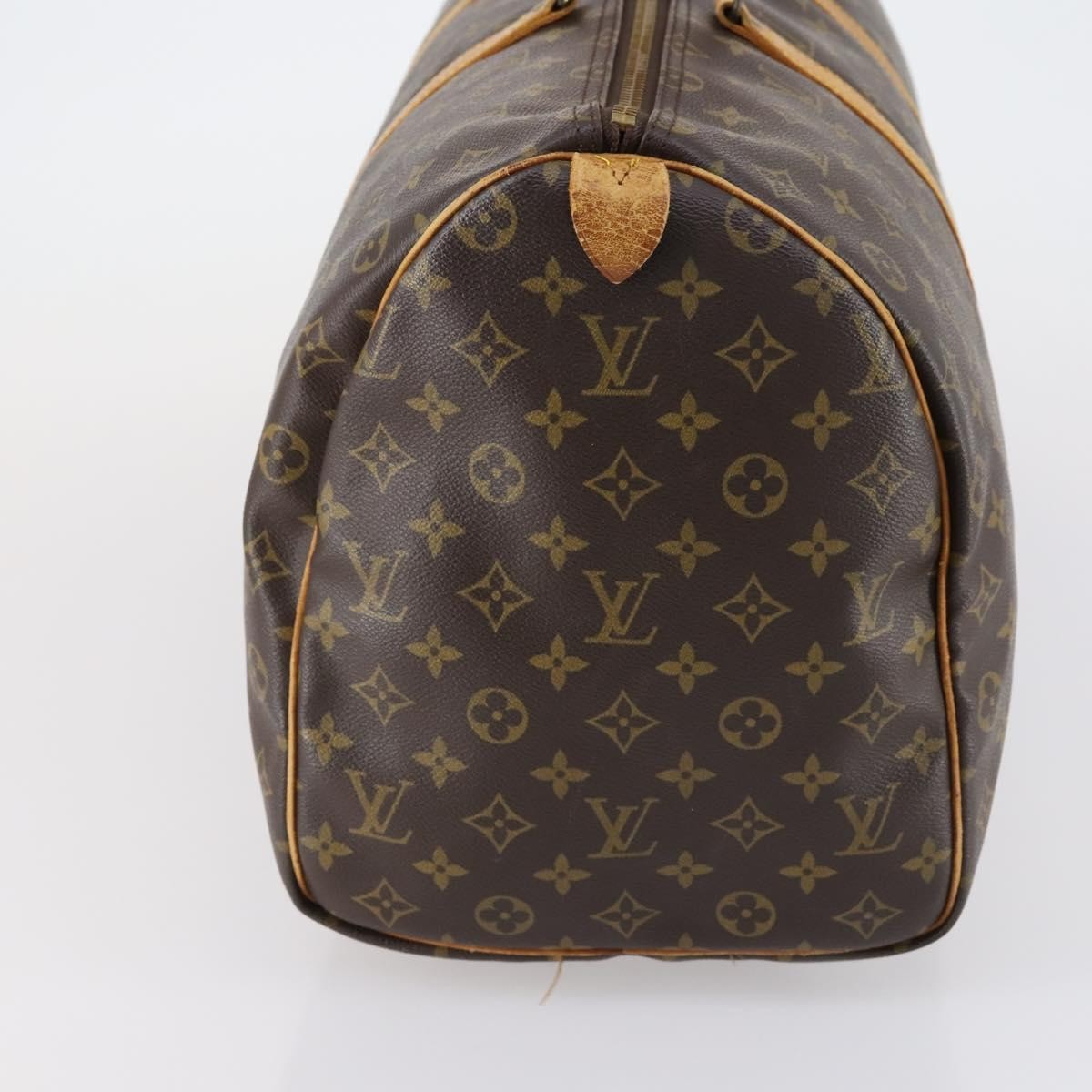 Louis Vuitton Keepall Bag Monogram Canvas Brown Canvas Travel Bag Bag (Pre-Owned)