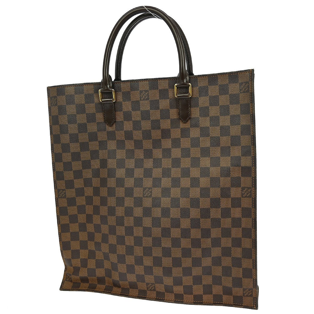 Louis Vuitton Sac Plat Bag Damier Brown Canvas Tote Bag Bag (Pre-Owned)