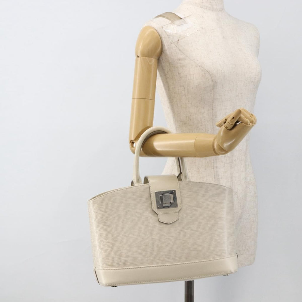 Louis Vuitton Mirabeau Handbag Epi Leather Ecru Leather Handbag (Pre-Owned)