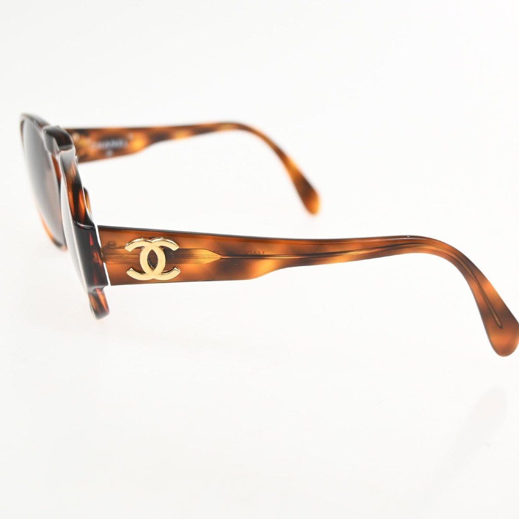Chanel Logo Cc Sunglasses Plastic Brown Plastic Sunglasse Accessory (Pre-Owned)