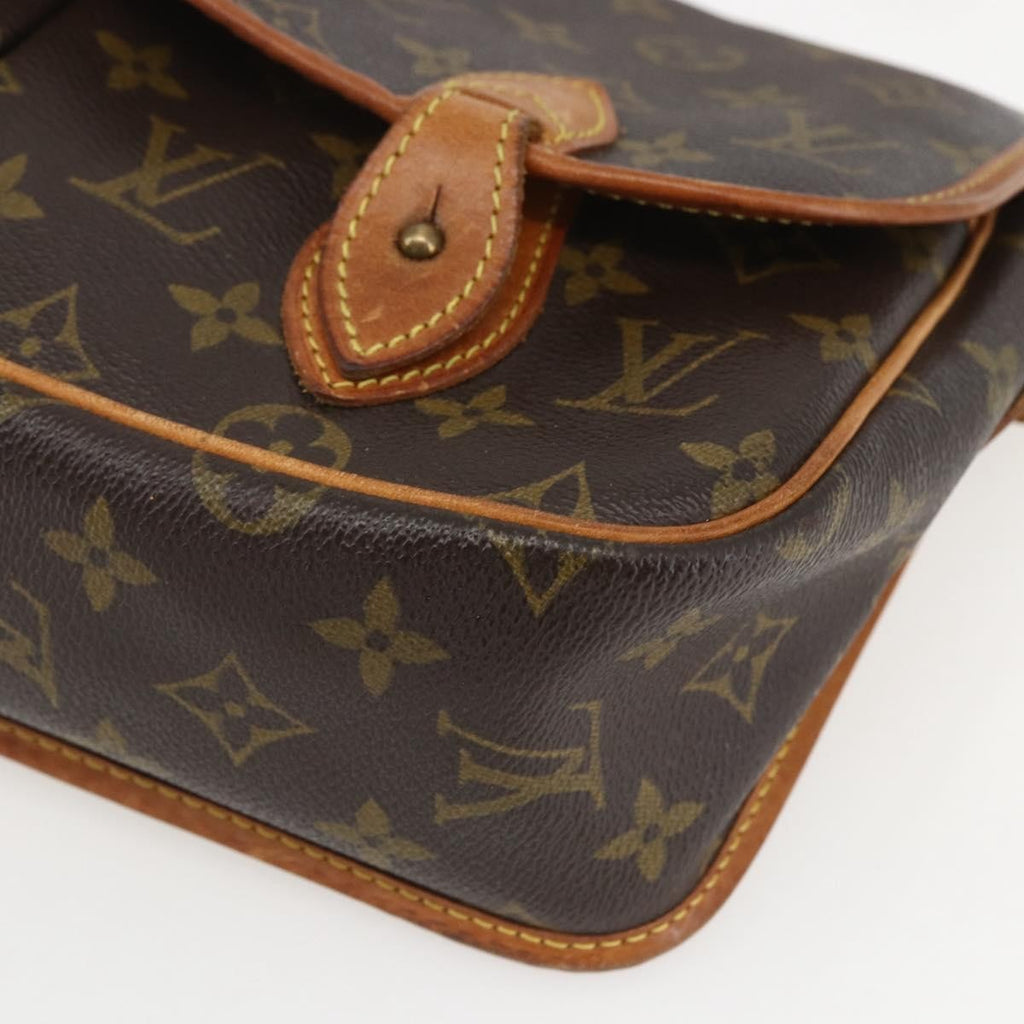Louis Vuitton Sac Gibeciere Messenger Bag Monogram Canvas Brown Canvas Shoulder Bag Bag (Pre-Owned)