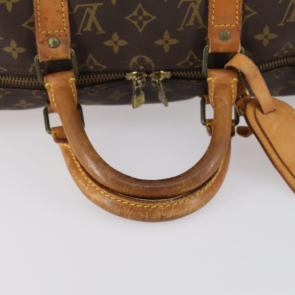 Louis Vuitton Keepall Bag Monogram Canvas Brown Canvas Travel Bag Bag (Pre-Owned)
