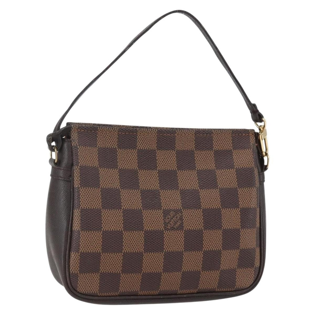 Louis Vuitton Trousse Make Up Bag Damier Brown Canvas Clutche & Pouche Bag (Pre-Owned)