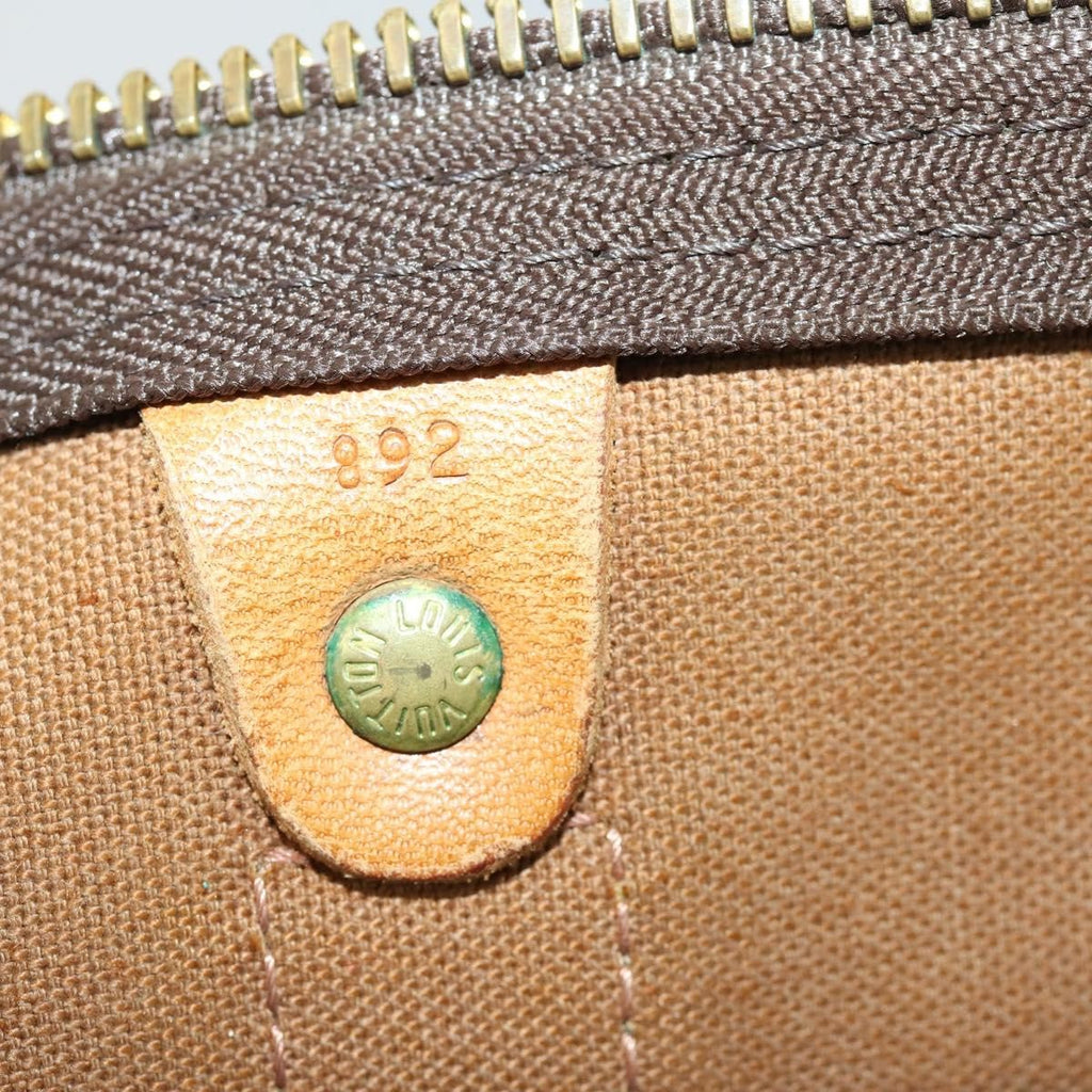 Louis Vuitton Keepall Bag Monogram Canvas Brown Canvas Travel Bag Bag (Pre-Owned)