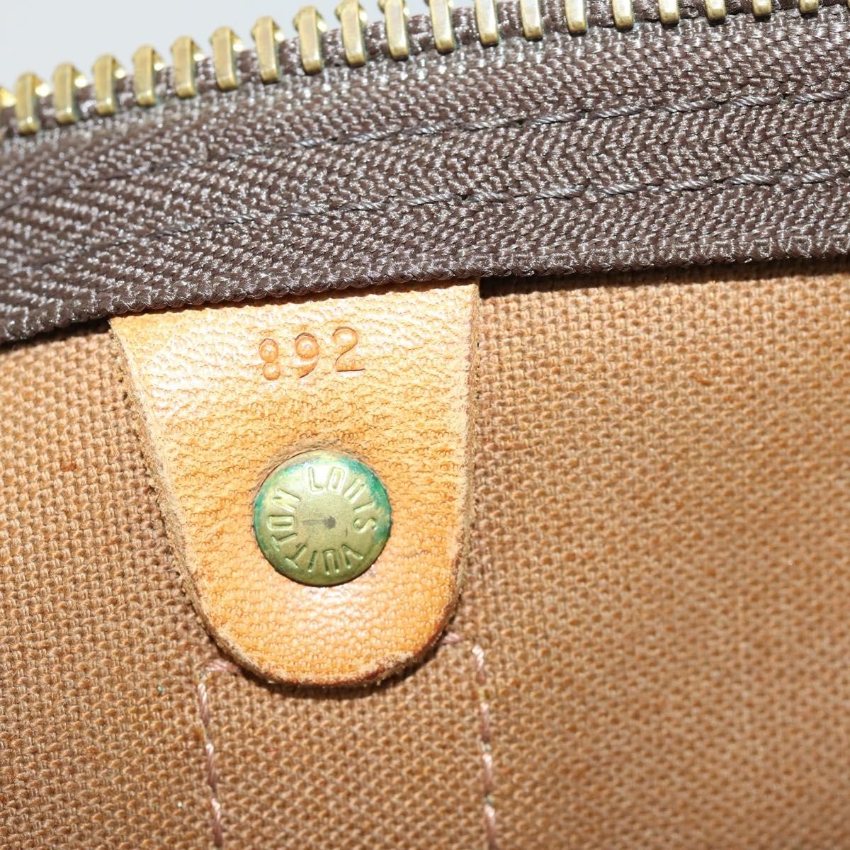 Louis Vuitton Keepall Bag Monogram Canvas Brown Canvas Travel Bag Bag (Pre-Owned)