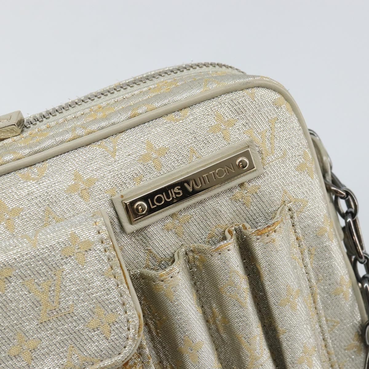 Louis Vuitton Mckenna Shoulder Bag Mini Lin Gold Canvas Bag (Pre-Owned)