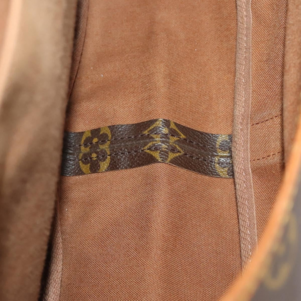 Louis Vuitton Saumur Handbag Monogram Canvas Brown Canvas Shoulder Bag Bag (Pre-Owned)