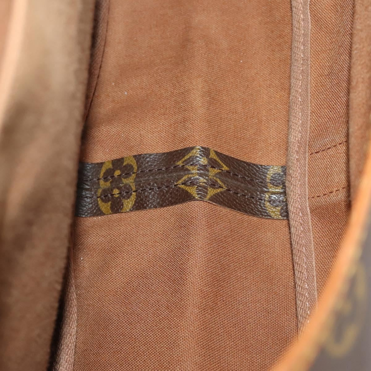 Louis Vuitton Saumur Handbag Monogram Canvas Brown Canvas Shoulder Bag Bag (Pre-Owned)