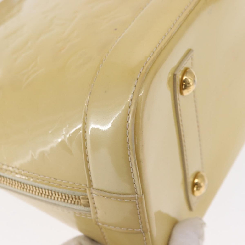 Louis Vuitton Alma Handbag Patent Leather Beige Patent_Leather Handbag (Pre-Owned)