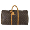 Louis Vuitton Keepall Bag Monogram Canvas Brown Canvas Travel Bag Bag (Pre-Owned)