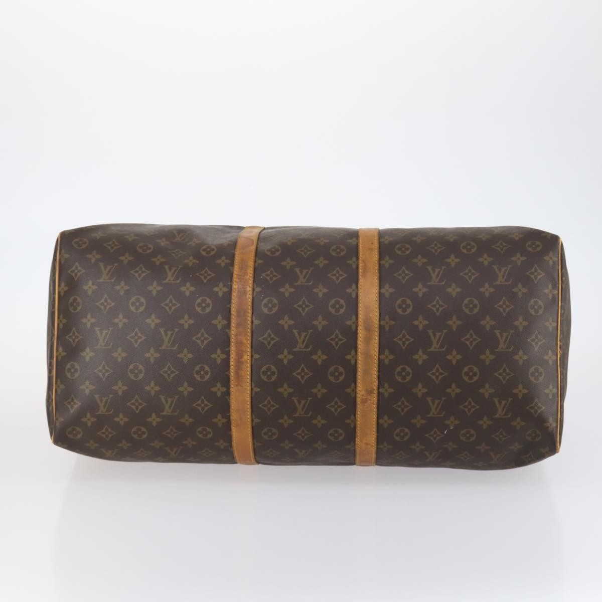 Louis Vuitton Keepall Bag Monogram Canvas Brown Canvas Travel Bag Bag (Pre-Owned)