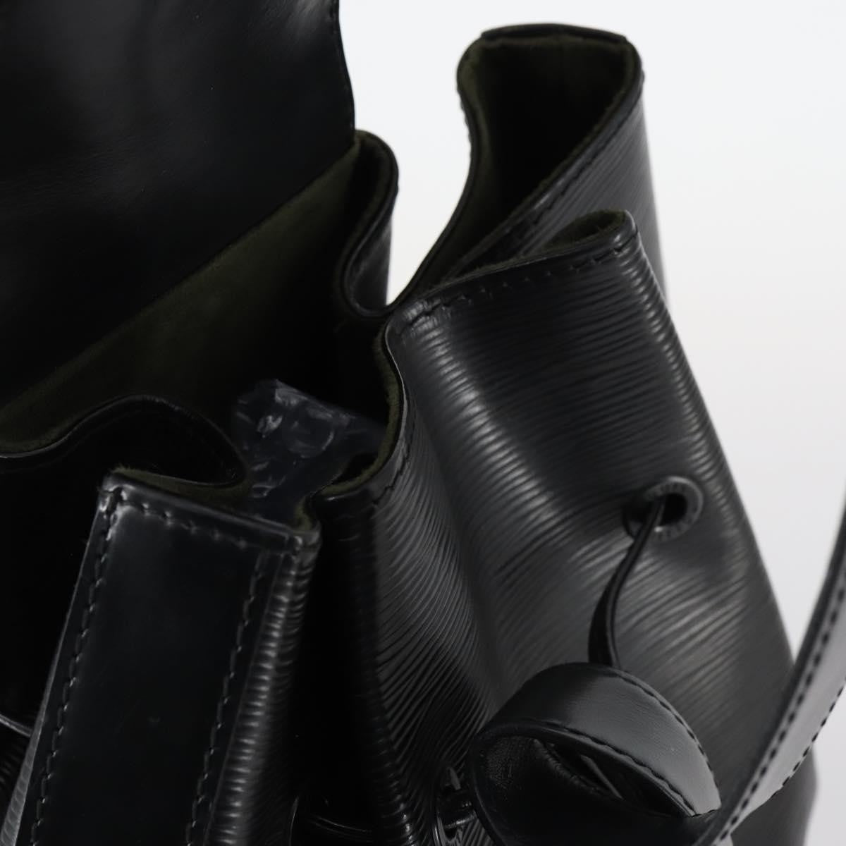Louis Vuitton Sac A Dos Drawstring Backpack Epi Leather Black Leather Bag (Pre-Owned)