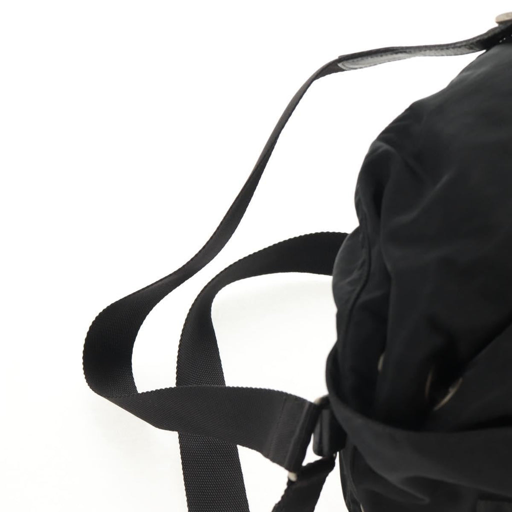 Prada Front Pocket Backpack Tessuto Black Nylon Backpack Bag (Pre-Owned)