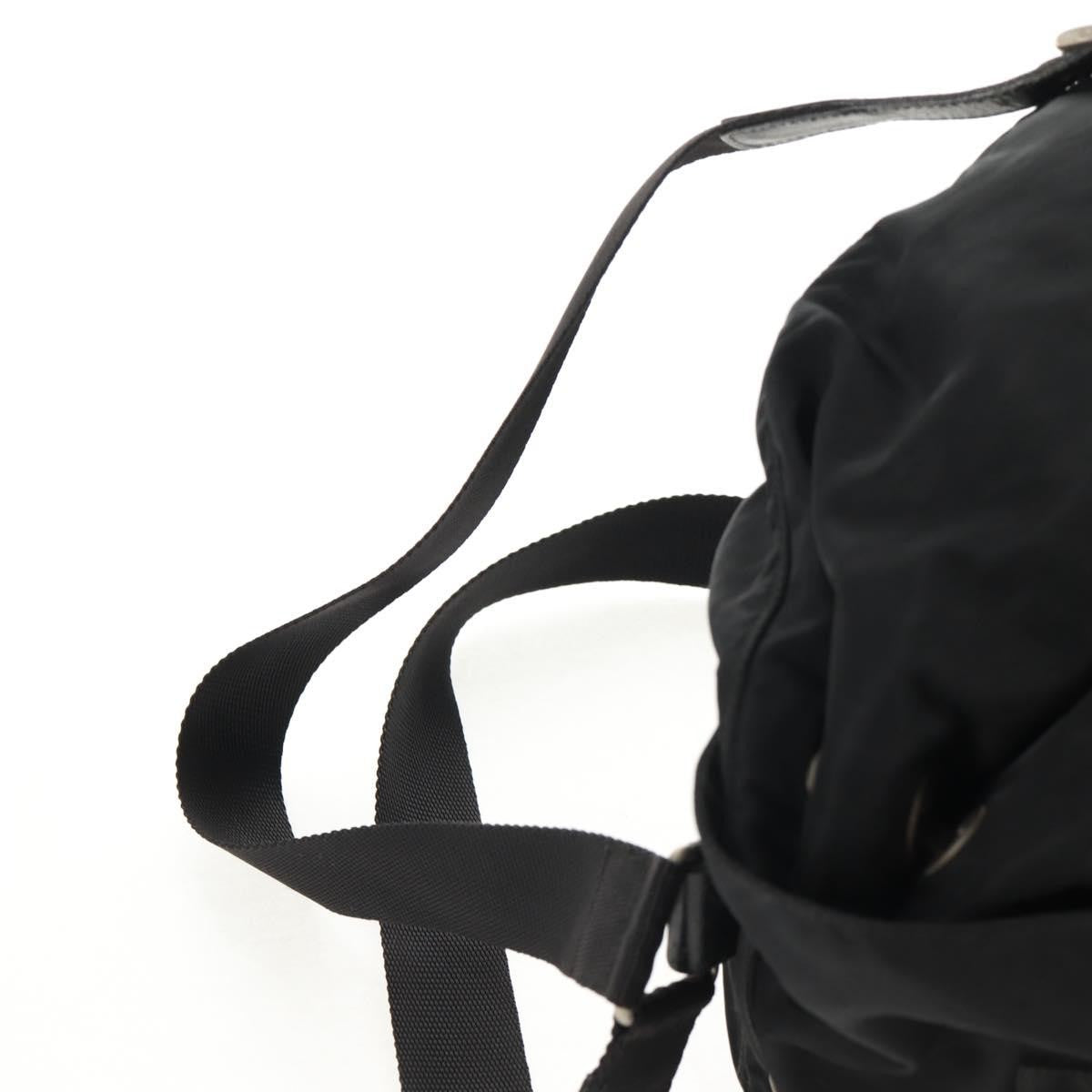 Prada Front Pocket Backpack Tessuto Black Nylon Backpack Bag (Pre-Owned)