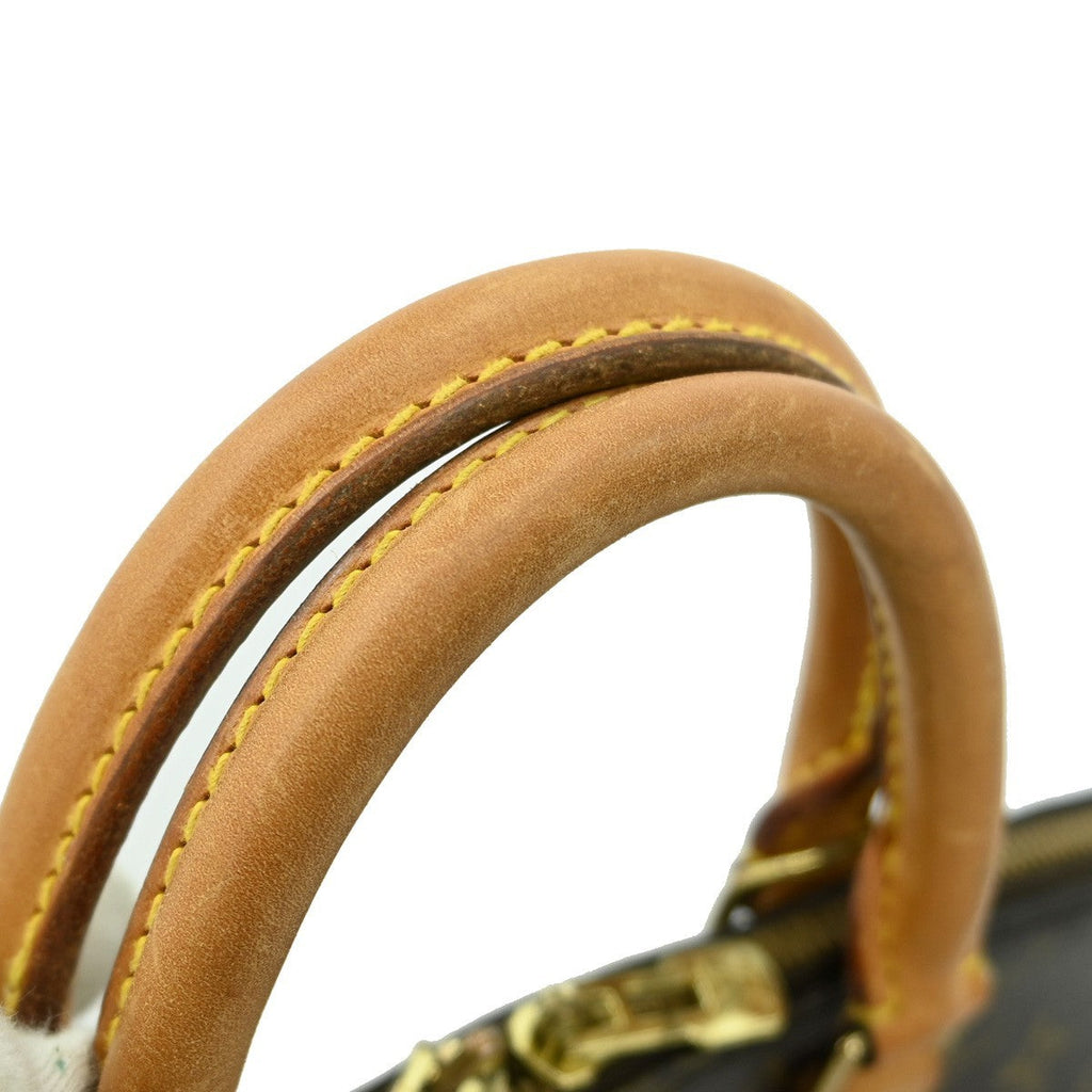 Louis Vuitton Alma Handbag Monogram Canvas Brown Canvas Handbag (Pre-Owned)