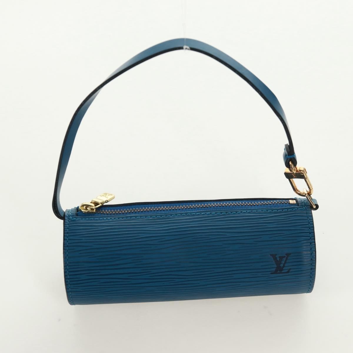 Louis Vuitton Soufflot Handbag Epi Leather Blue Leather Shoulder Bag Bag (Pre-Owned)