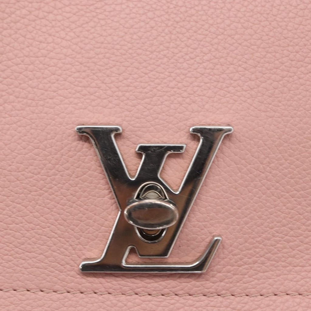 Louis Vuitton Lockme Ii Handbag Leather Pink Leather Shoulder Bag Bag (Pre-Owned)