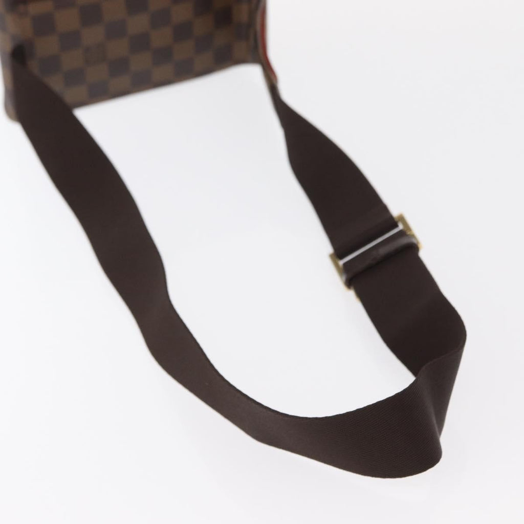 Louis Vuitton Geronimos Waist Bag Damier Brown Canvas Shoulder Bag Bag (Pre-Owned)