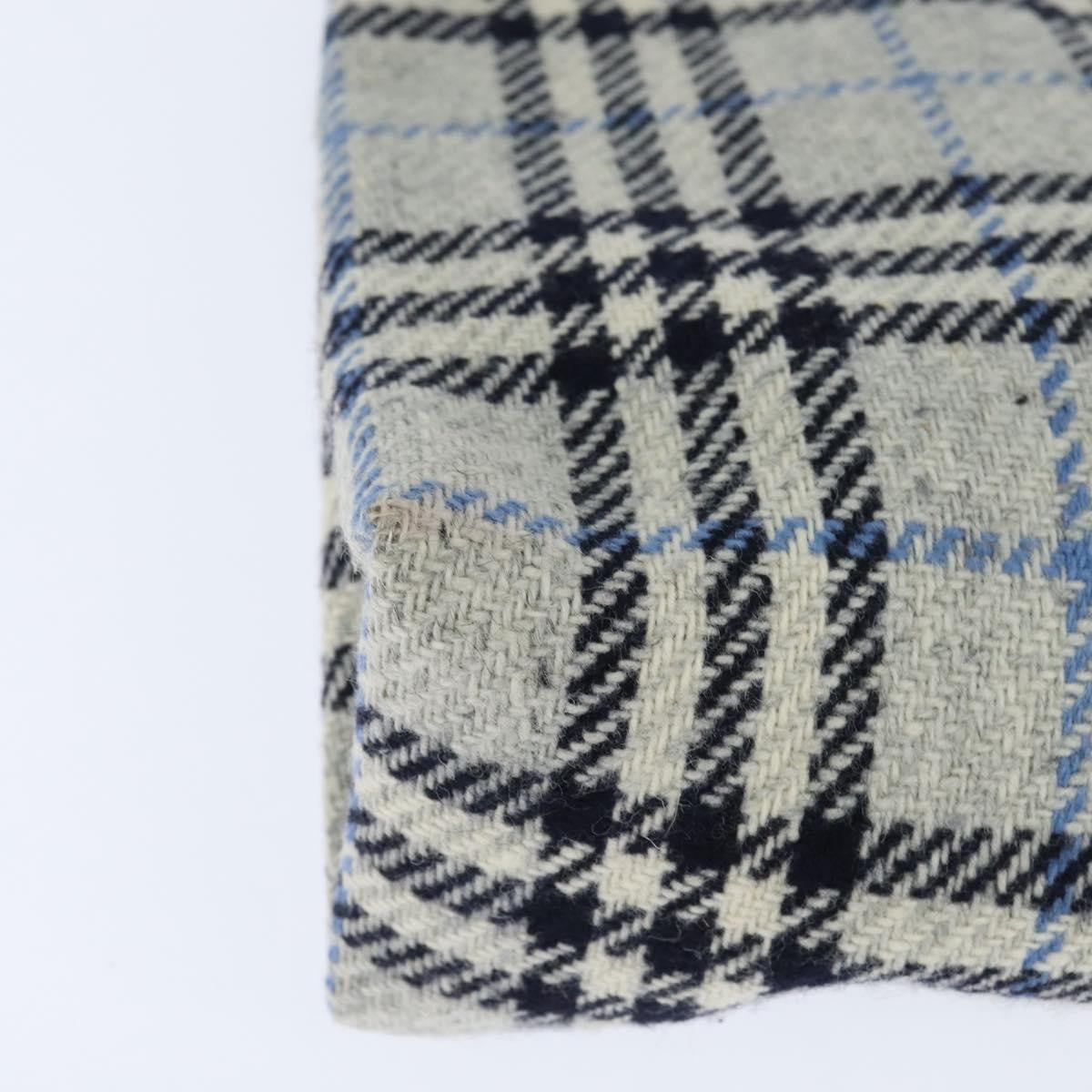 Burberry Nova Check Handbag Tweed Gray Tweed Handbag (Pre-Owned)