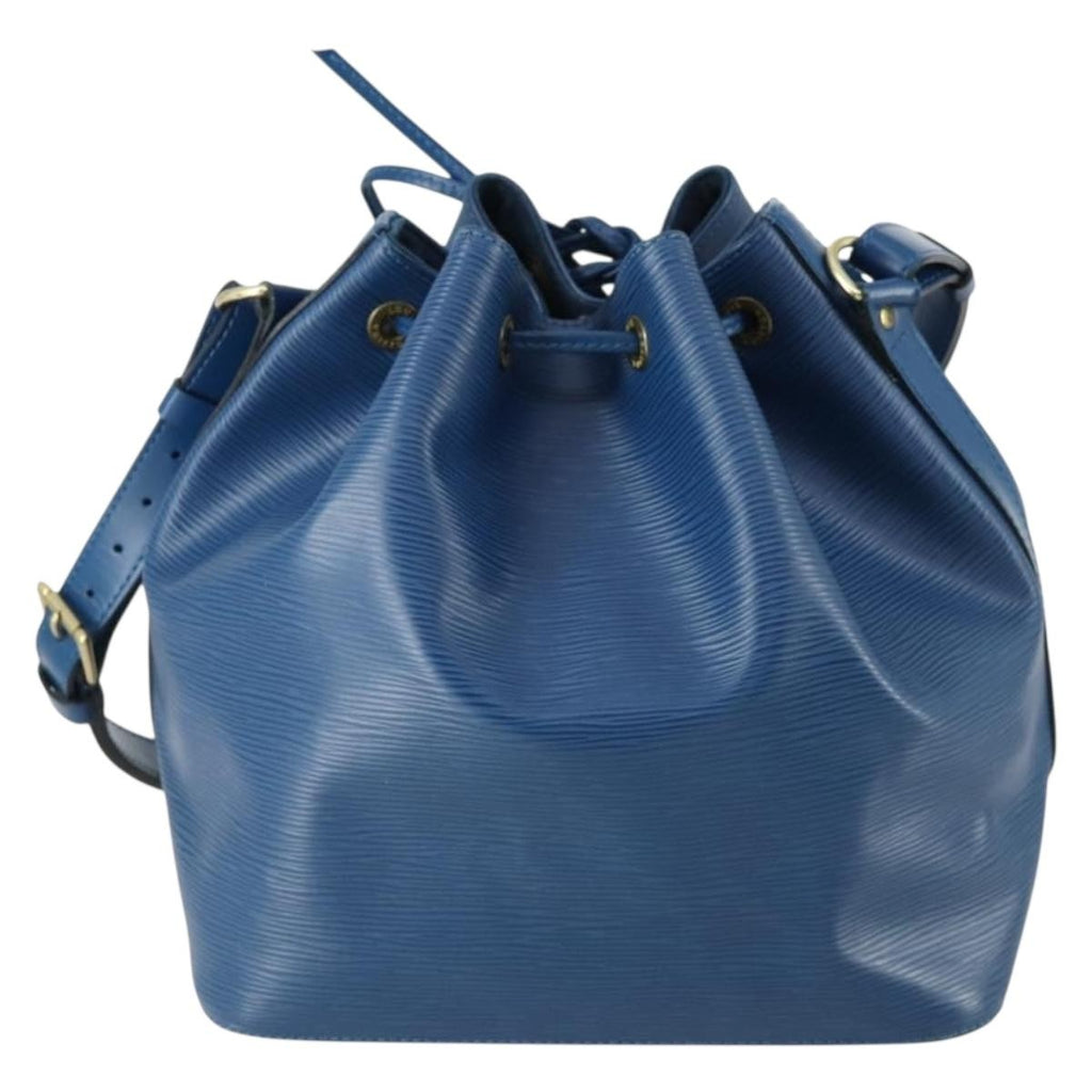 Louis Vuitton Petit Noe Handbag Epi Leather Blue Leather Shoulder Bag Bag (Pre-Owned)