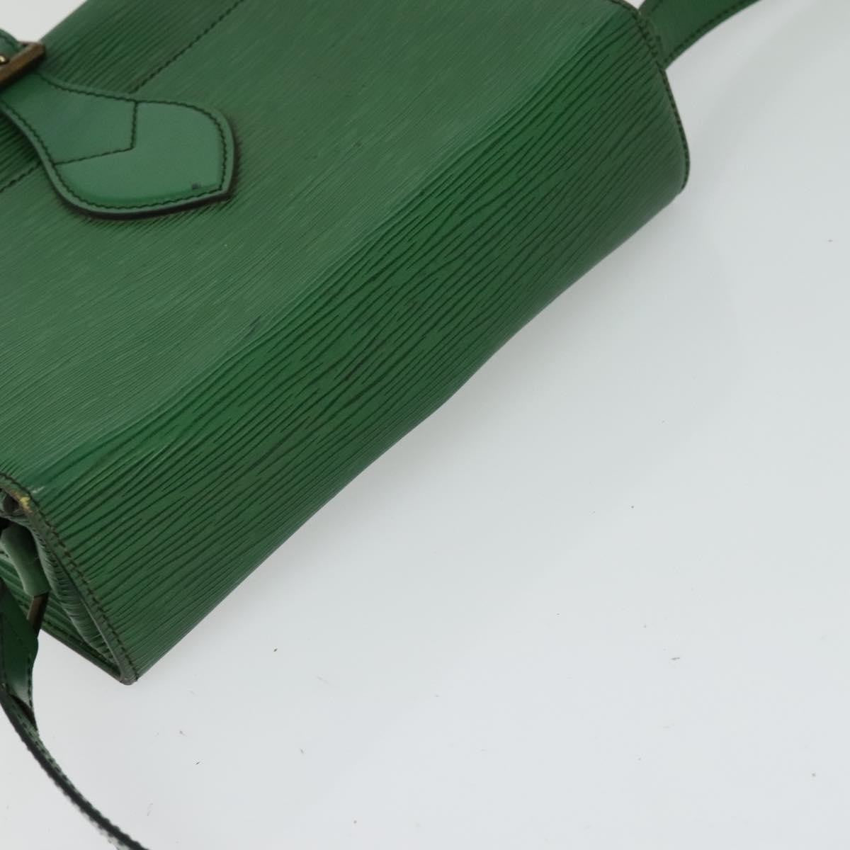 Louis Vuitton Cartouchiere Handbag Epi Leather Green Leather Shoulder Bag Bag (Pre-Owned)