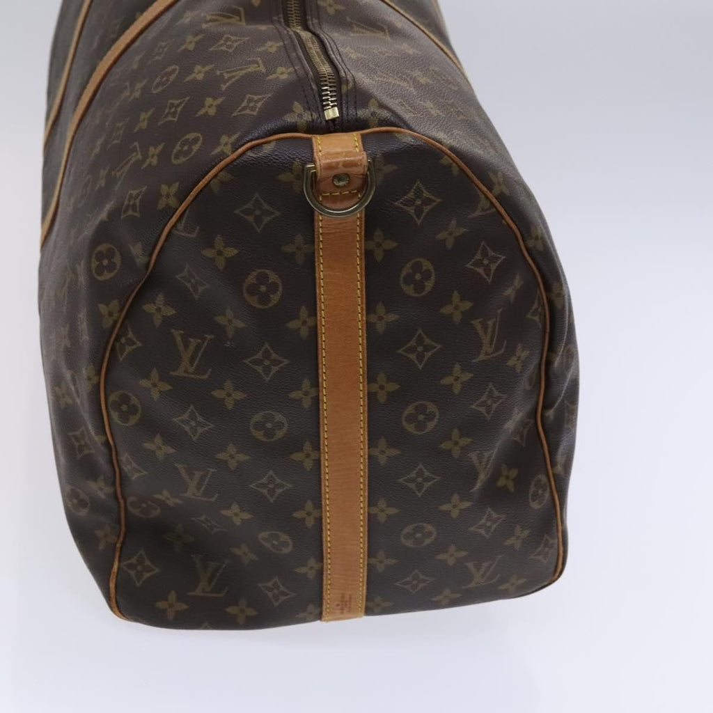 Louis Vuitton Keepall Bandouliere Bag Monogram Canvas Brown Canvas Travel Bag Bag (Pre-Owned)
