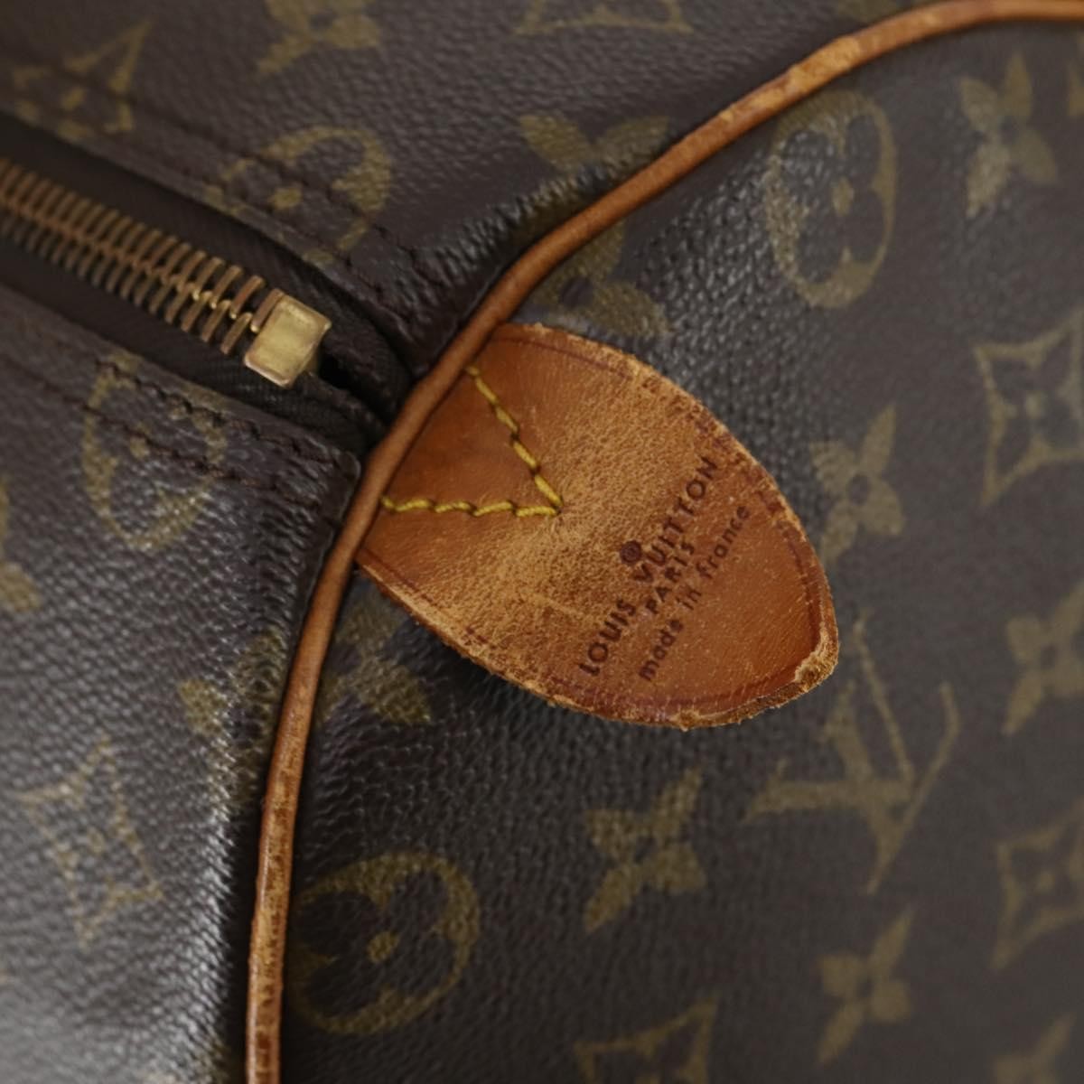 Louis Vuitton Keepall Bag Monogram Canvas Brown Canvas Travel Bag Bag (Pre-Owned)