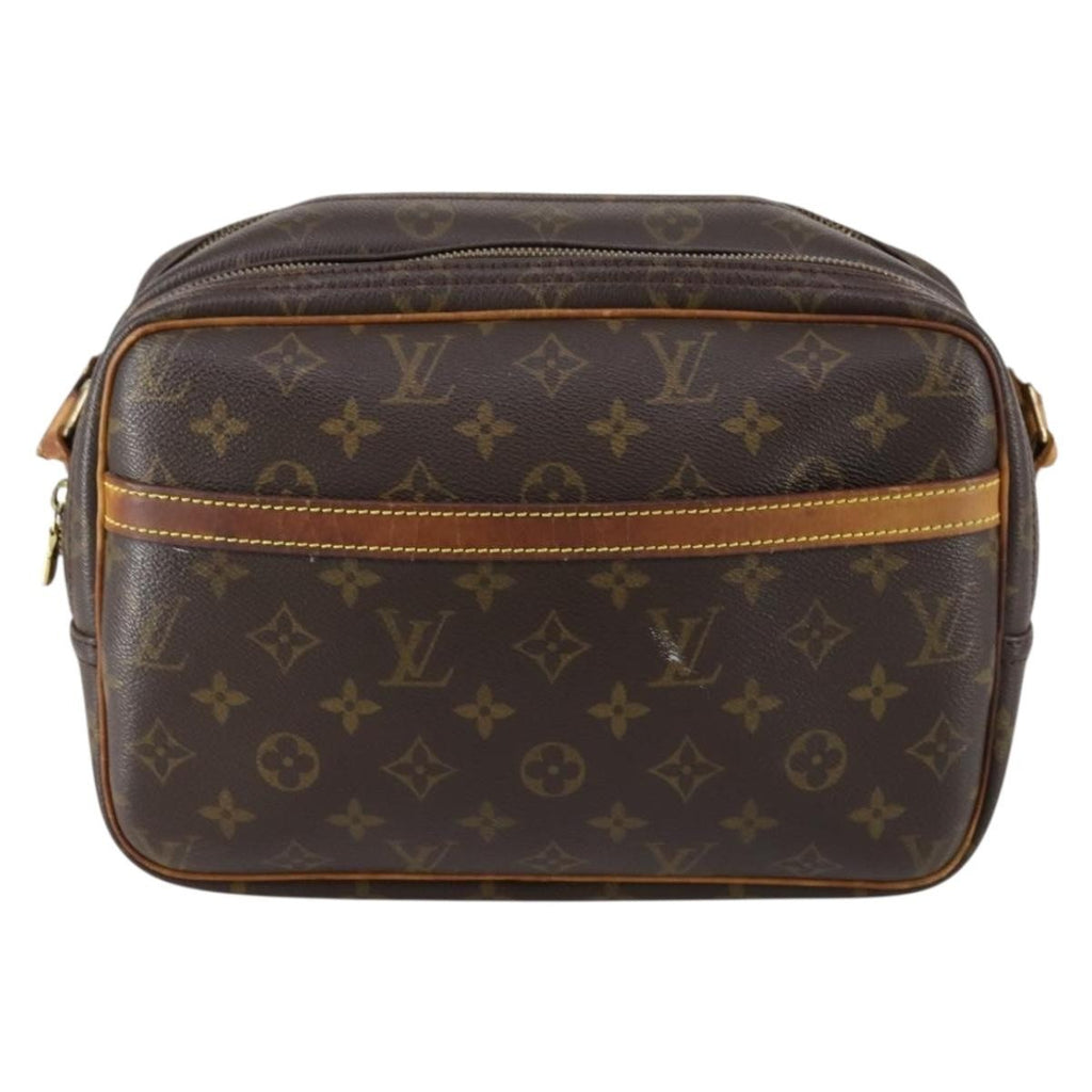 Louis Vuitton Reporter Bag Monogram Canvas Brown Canvas Shoulder Bag Bag (Pre-Owned)