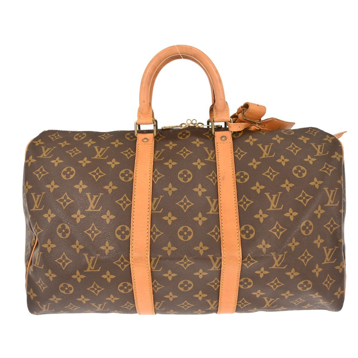 Louis Vuitton Keepall Bag Monogram Canvas Brown Canvas Travel Bag Bag (Pre-Owned)