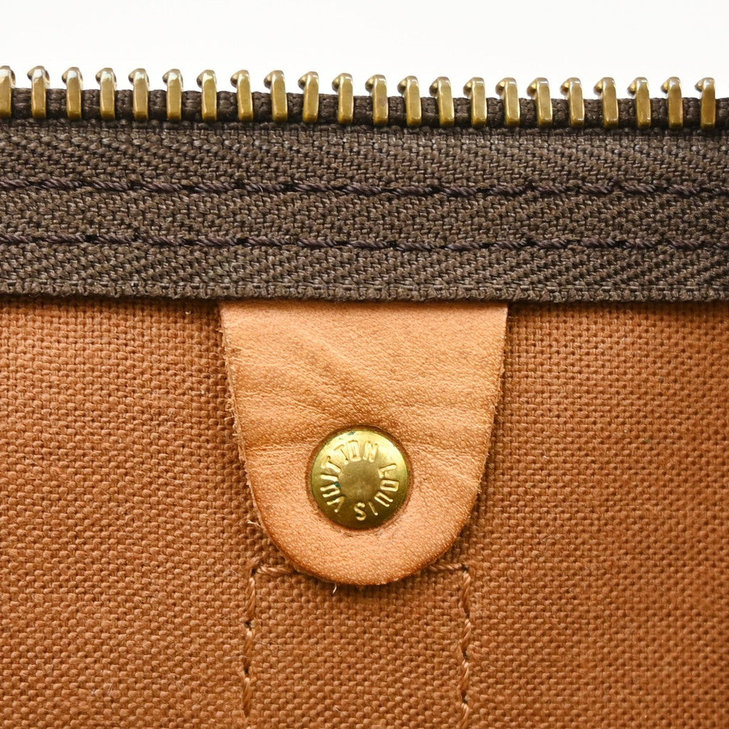 Louis Vuitton Keepall Bag Monogram Canvas Brown Canvas Travel Bag Bag (Pre-Owned)