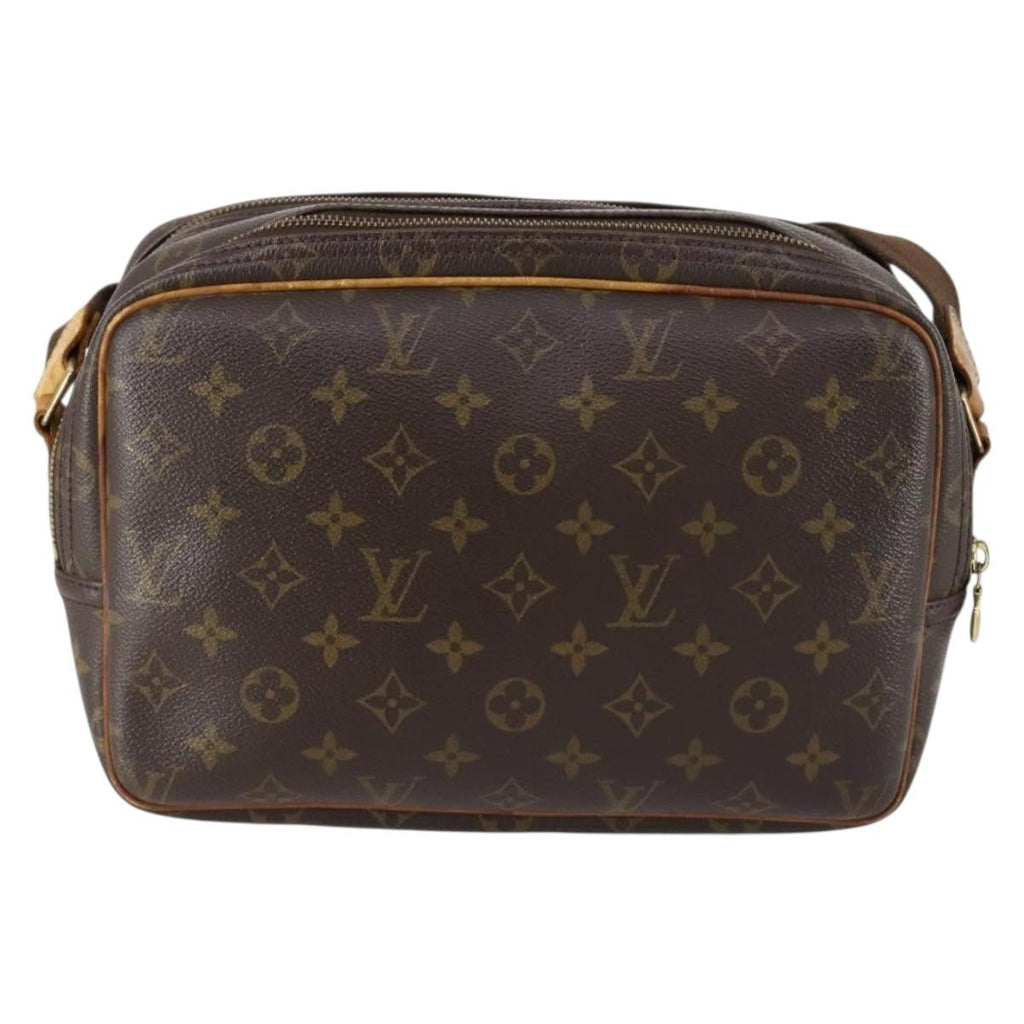Louis Vuitton Reporter Bag Monogram Canvas Brown Canvas Shoulder Bag Bag (Pre-Owned)