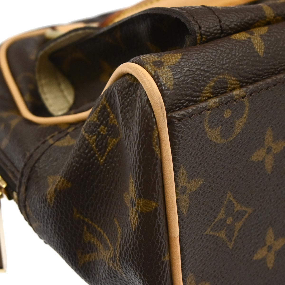 Louis Vuitton Manhattan Handbag Monogram Canvas Brown Canvas Handbag (Pre-Owned)