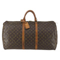 Louis Vuitton Keepall Bag Monogram Canvas Brown Canvas Travel Bag Bag (Pre-Owned)