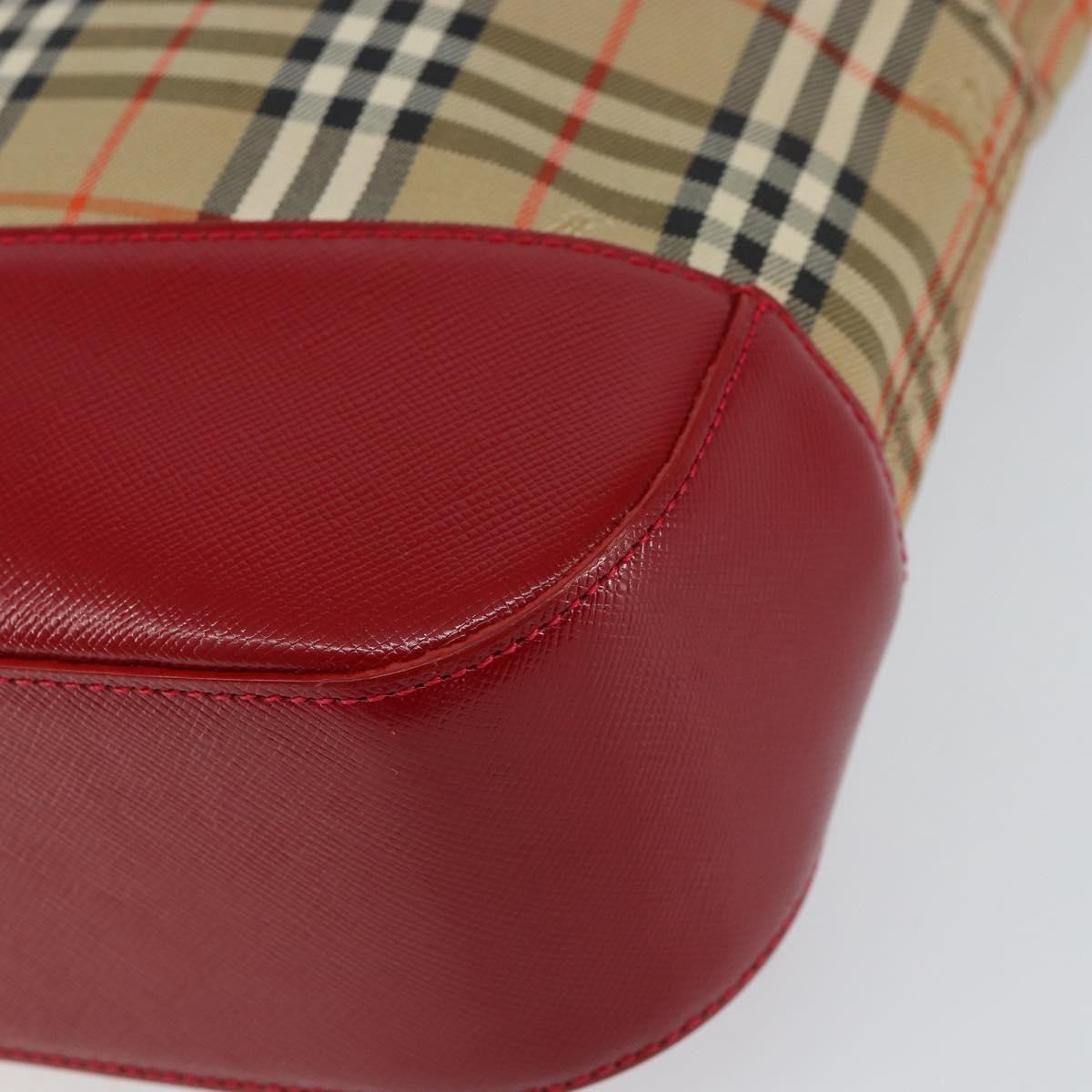 Burberry Nova Check Handbag Nova Check Canvas Beige Canvas Handbag (Pre-Owned)