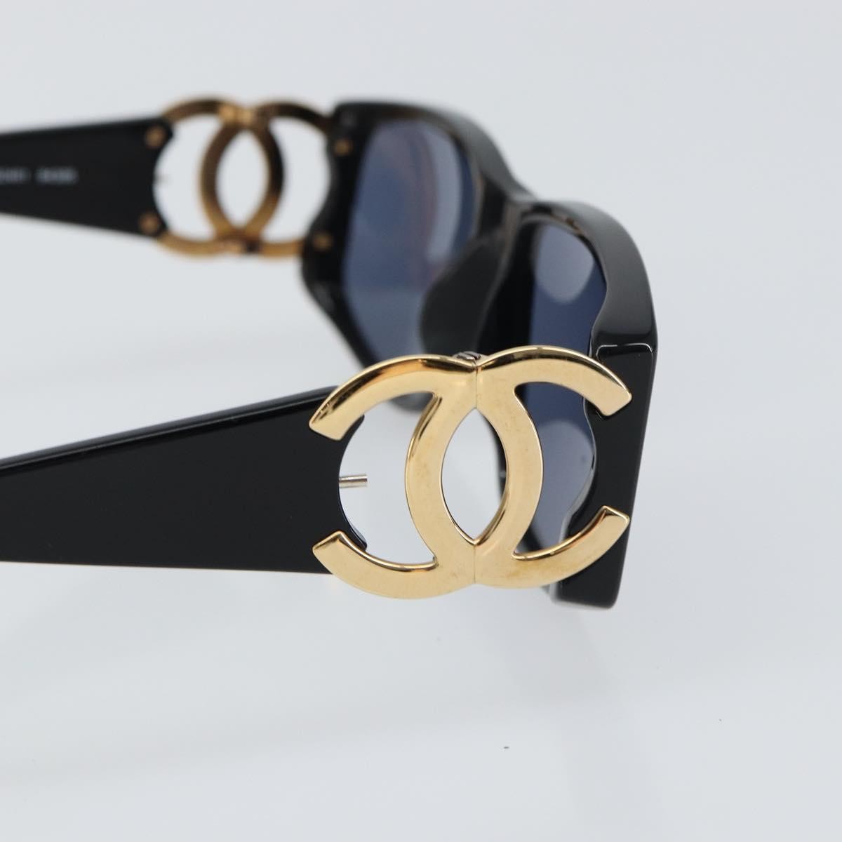 Chanel Logo Cc Sunglasses Plastic Black Plastic Sunglasse Accessory (Pre-Owned)
