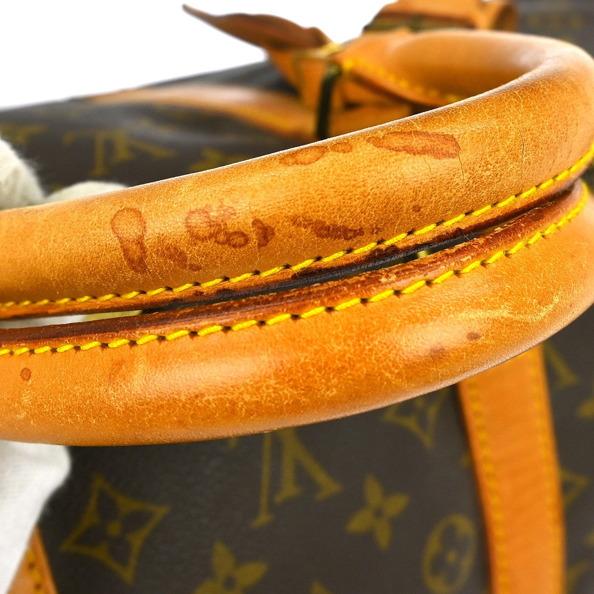 Louis Vuitton Keepall Bandouliere Bag Monogram Canvas Brown Canvas Travel Bag Bag (Pre-Owned)