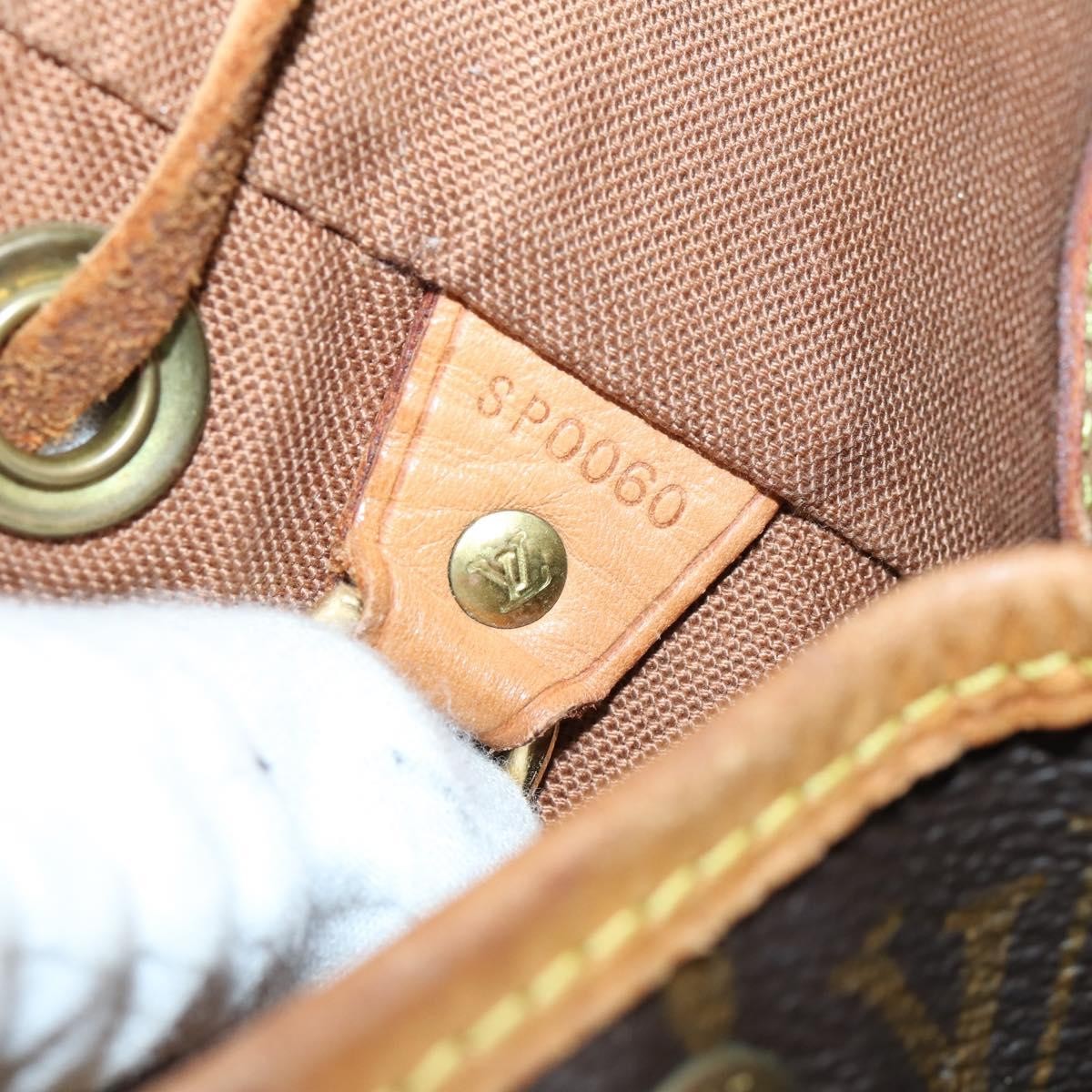 Louis Vuitton Vintage Montsouris Backpack Monogram Canvas Brown Canvas Backpack Bag (Pre-Owned)
