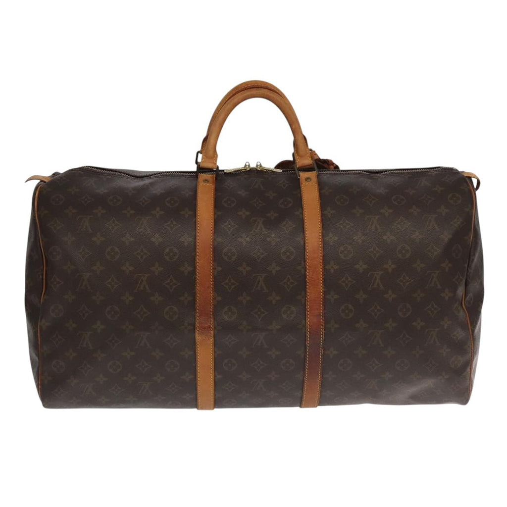 Louis Vuitton Keepall Bag Monogram Canvas Brown Canvas Travel Bag Bag (Pre-Owned)